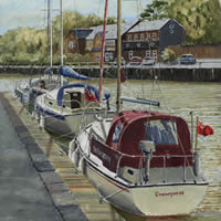 Quay at Newport, Isle Of Wight – Oil Painting and Art Prints