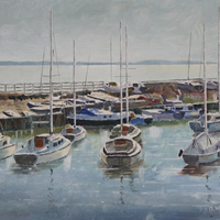 Boats – Winter Light Titchfield Haven – Art Prints and Painting For Sale