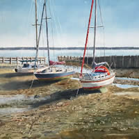 Low Water, Titchfield Haven Painting