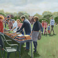 Bookstall at Littleton Fair – Art Prints