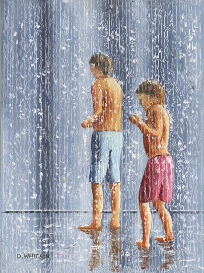 Boys In A Fountain - Art Prints and Painting