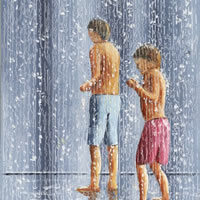 Boys In A Fountain – Art Prints and Painting