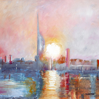 Dawn at Portsmouth Harbour – Art Prints and Painting For Sale