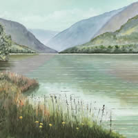 Glendalough Co Wicklow Lake and Mountains – National Park in Ireland – Art Prints