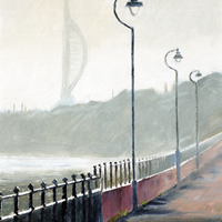 Winter Morning Portsmouth Harbour – Art Prints and Oil Painting For Sale