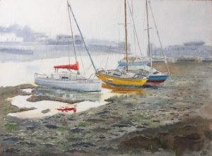 Winter Morning Titchfield Haven Painting