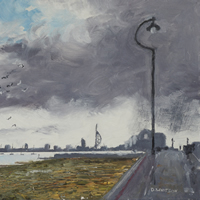 Gathering Storm Portsmouth Harbour Hampshire – Oil Painting and Art Prints
